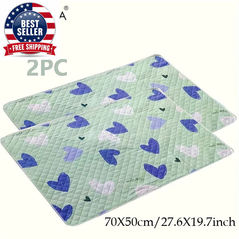 2Pc Reusable Pet Cage Pad Wear Resistant and Washable Polyester Base Pad Suitabl