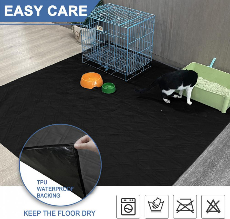 72″ * 72″ Washable Pee Pads for Large Dogs Reusable Whelping Mat Pet Training