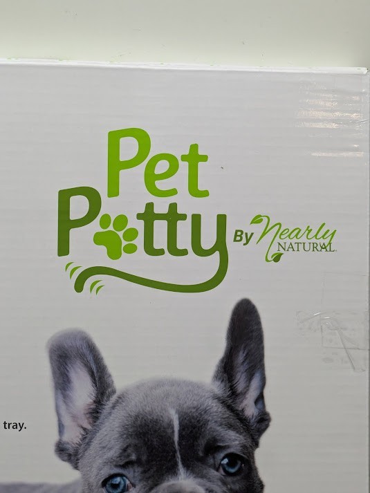 Nearly Natural 16.5″ x 26.7″ Indoor/Outdoor Dog Potty w/ Artificial Grass, Tray