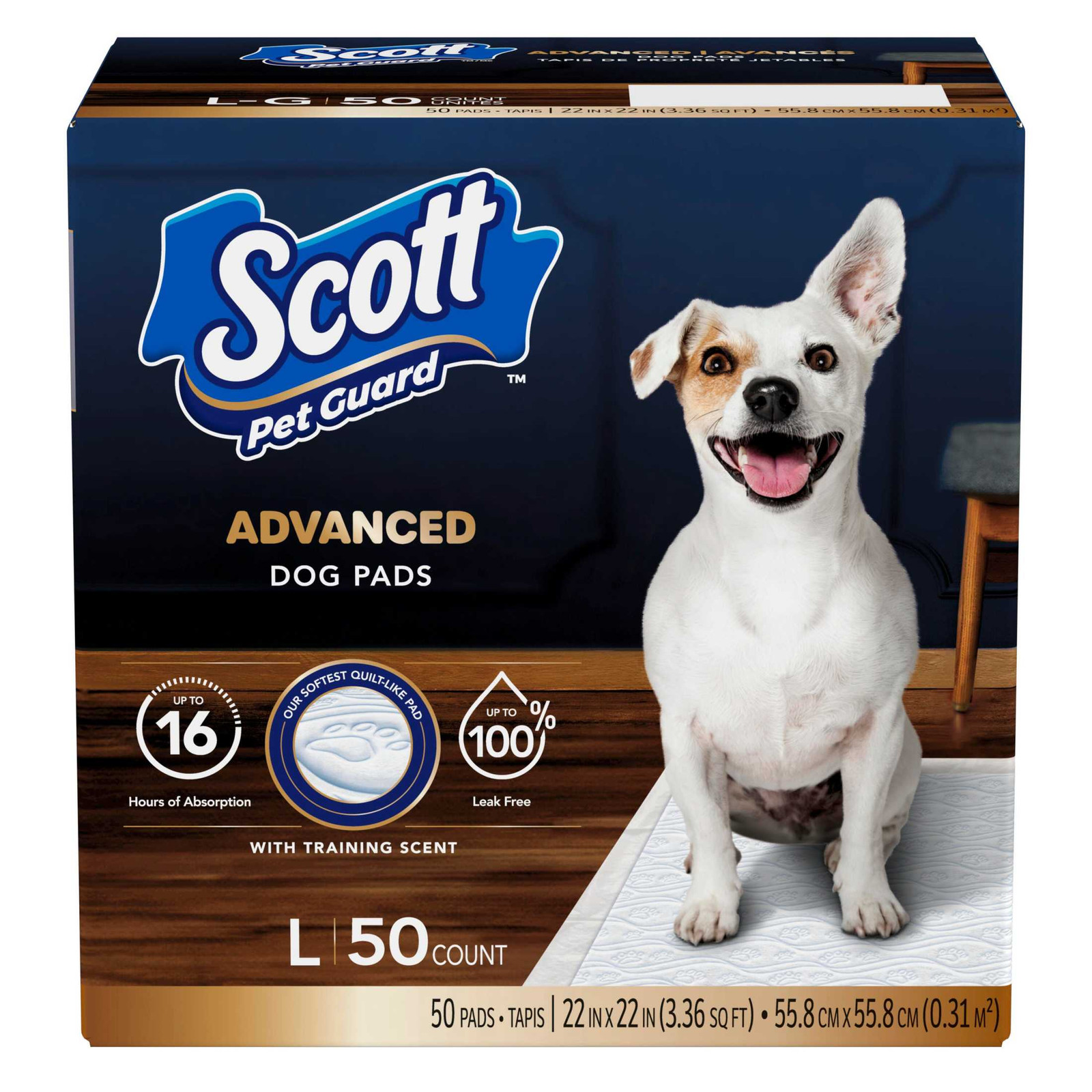 Pet Guard Advanced Dog Pads – Dog Training Pee Pads for Puppies, Medium &