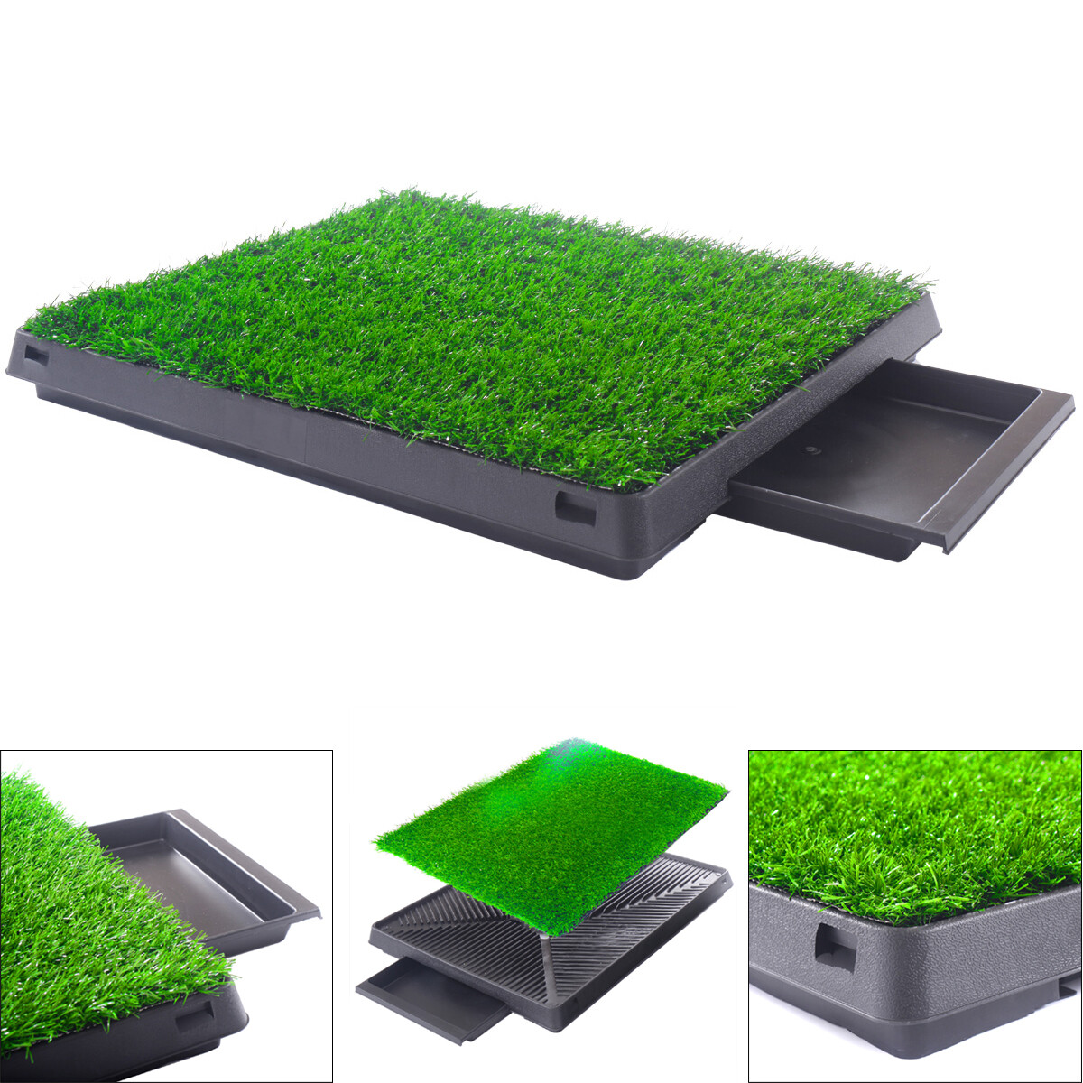COZIWOW Indoor Puppy Pee Pad Dog Potty Pad Mat Grass Home Pet Training Toilet