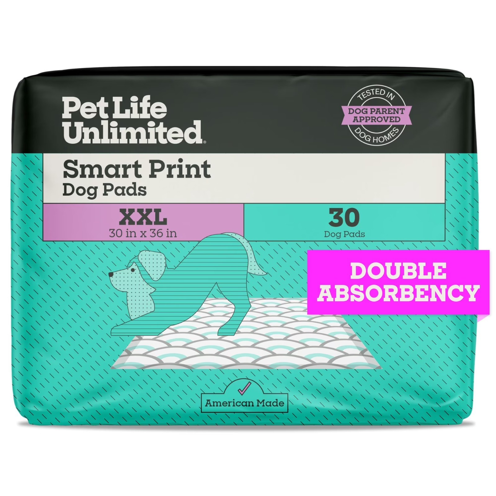 Smart Print Dog Pads XXL 30×36 Inches 30 Count Super Absorbent Odor Control