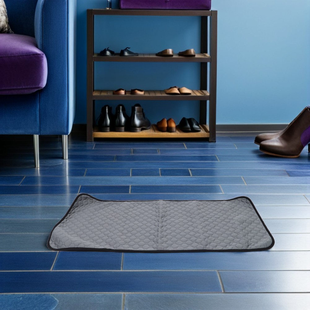 3Pcs Durable Washable Puppy Pads Pet Training Mats Non Slip Absorbent Grey