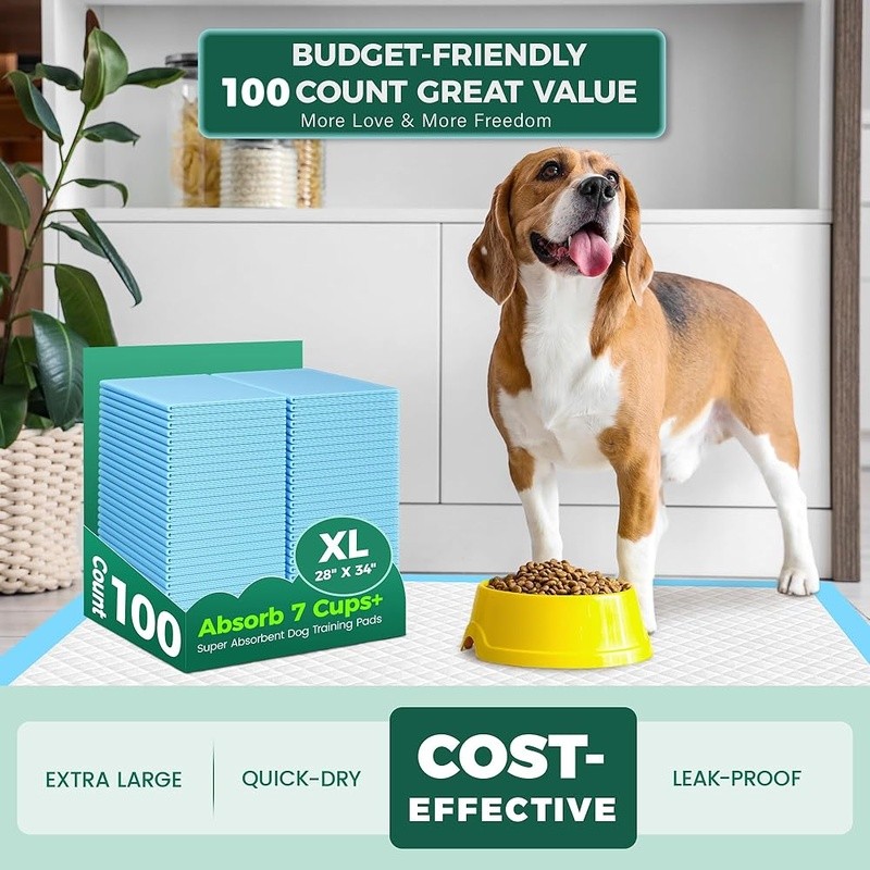 XL Puppy Pee Pads Super Absorbent Leak Proof Dog Training Pads 100 Count New