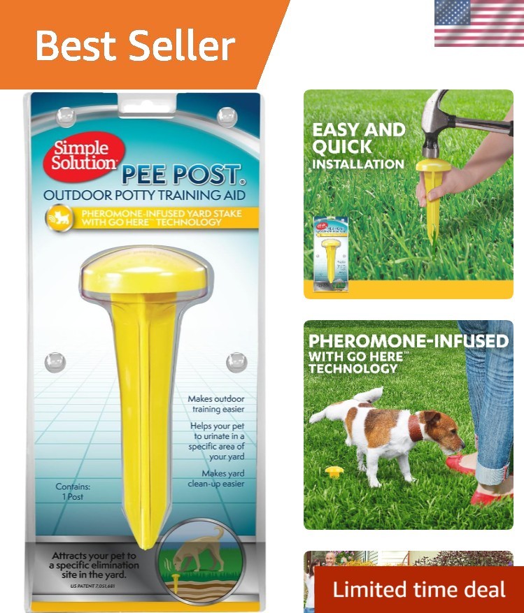 Pheromone Infused Dog Pee Post – 13 Inch Potty Training Aid for All Breeds