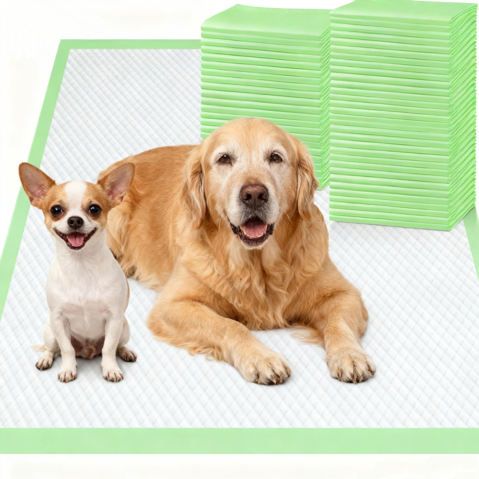 Gimars XL 6-Layer Ultra Absorbent 1200ml 48-Hour Leak-Proof Dog Pee Pads, Qui…