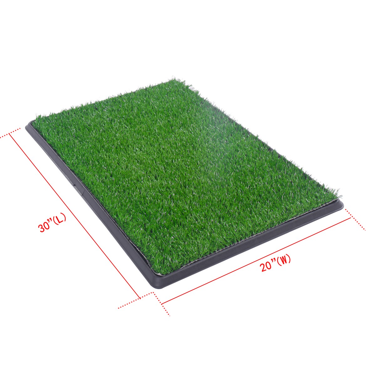 30in Puppy Dog Training Pee Pad Mat Tray Grass House Toilet W/tray Pet Potty
