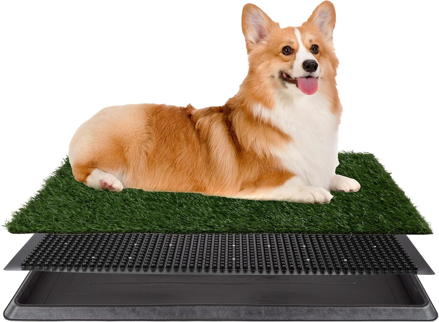 Artificial Grass Puppy Pee Pad for Dogs and Small Pets – 20X25 Reusable 3-Layer
