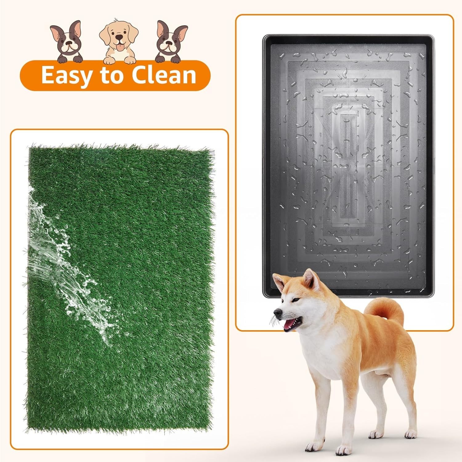 Dog Grass Pad with Tray – Indoor Potty for Dogs