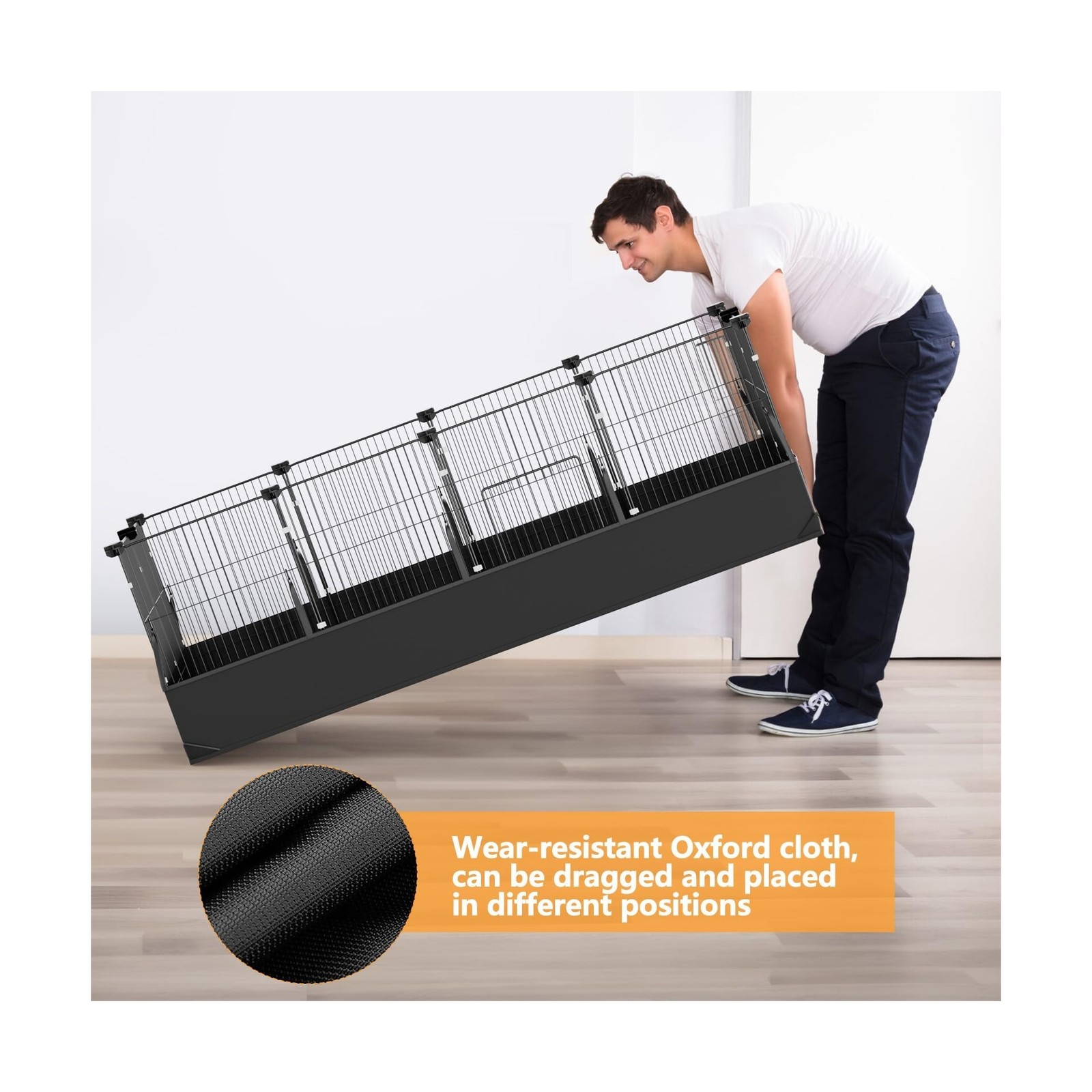 Tresbro Guinea Pig Cage Liner with One-Hand Release Hook & Thickene… Fast Ship