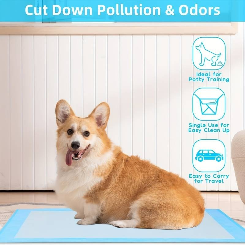 100/50 Puppy Pads Dog Pads Toilet Training Pee Mats Super Absorbent Leak Proof