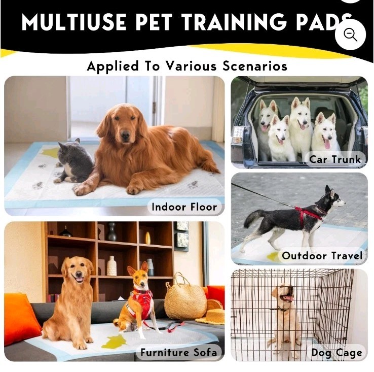 Tolobeve Dog Training Pads, XXL, 30 in x 36 in, 60 Count Disposable Dog Puppy…