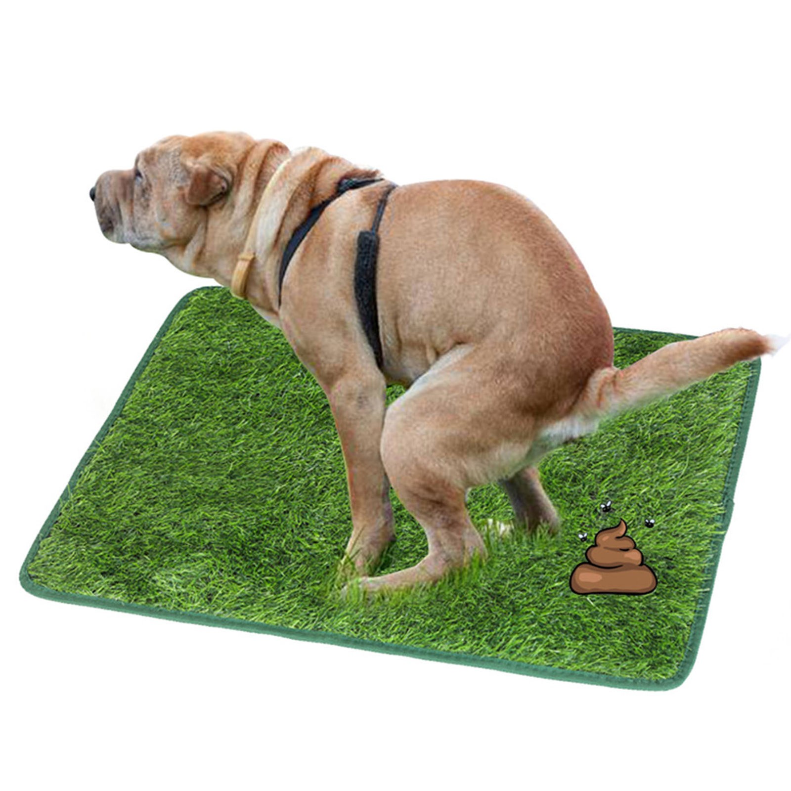M-Artificial Dog Grass Pee Pad Water Proof Leakproof Washable Pupp BT0