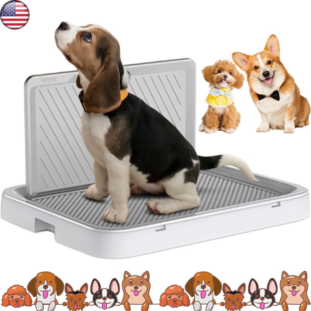 Large Pet Litter Tray Puppy Dog Pott y Toilet Loo Pee Litter Tray With Sides