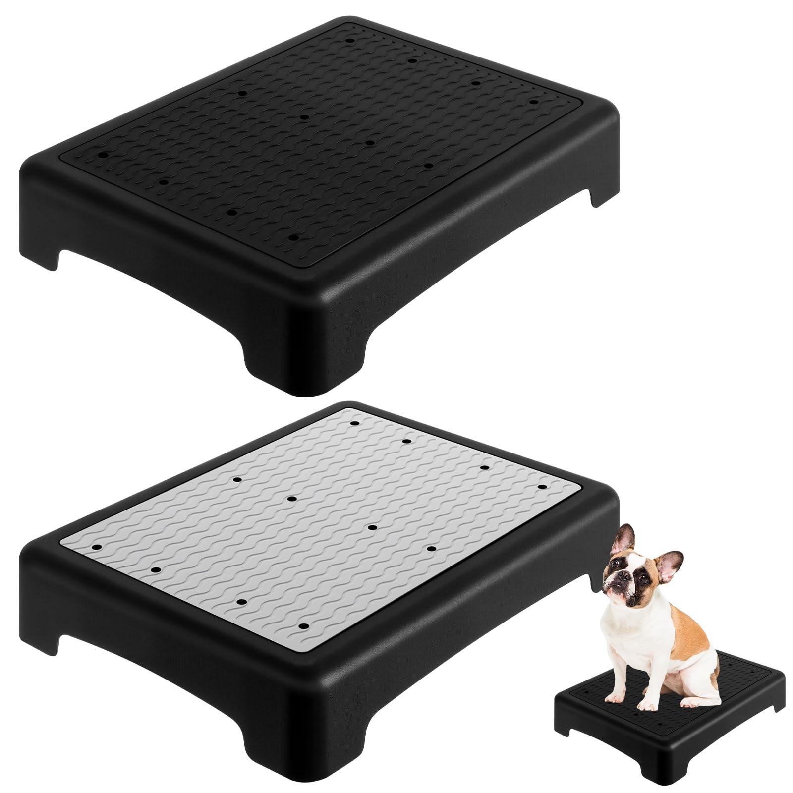 2 Pcs Dog Training Platform Dog Place Board with Non-Skid Surface, Portable A…
