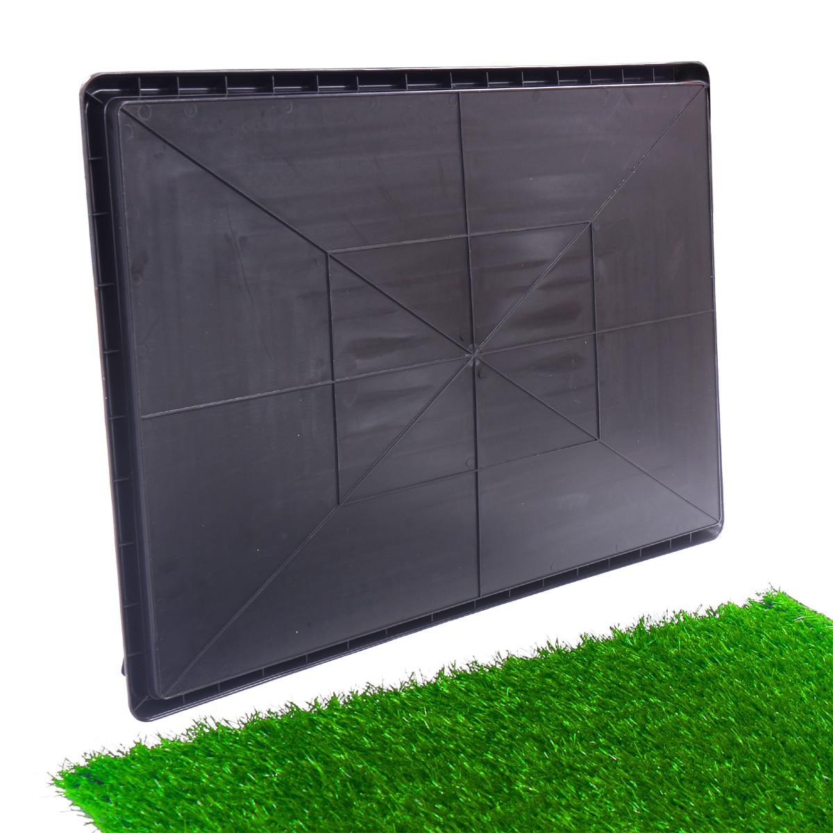 30in Puppy Dog Training Pee Pad Mat Tray Grass House Toilet W/tray Pet Potty