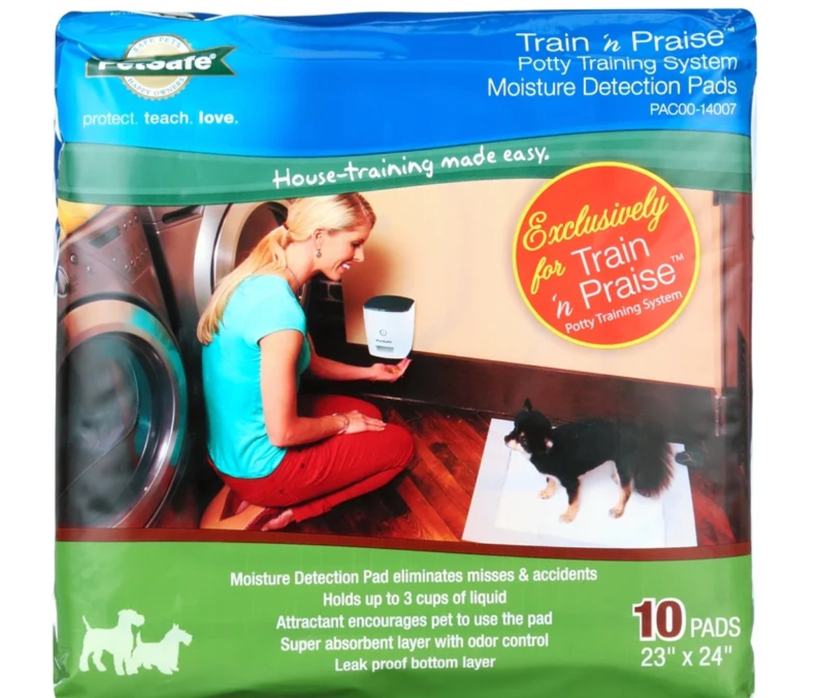 PetSafe Train ‘n Praise Dog Potty Training System with Puppy Pads, Use with Dog