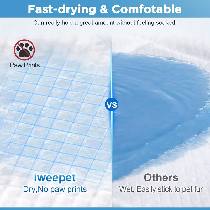 34×28/23×23 in Dog Training Pads 6-Layer Quick Absorb Cotton Pee Pads Leak-Proo