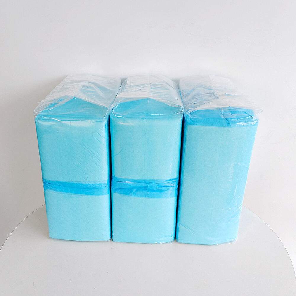 50 Pieces 5 Layers High Quality Dog Pee Pads with Sticker Leak-Proof Quick-Dry