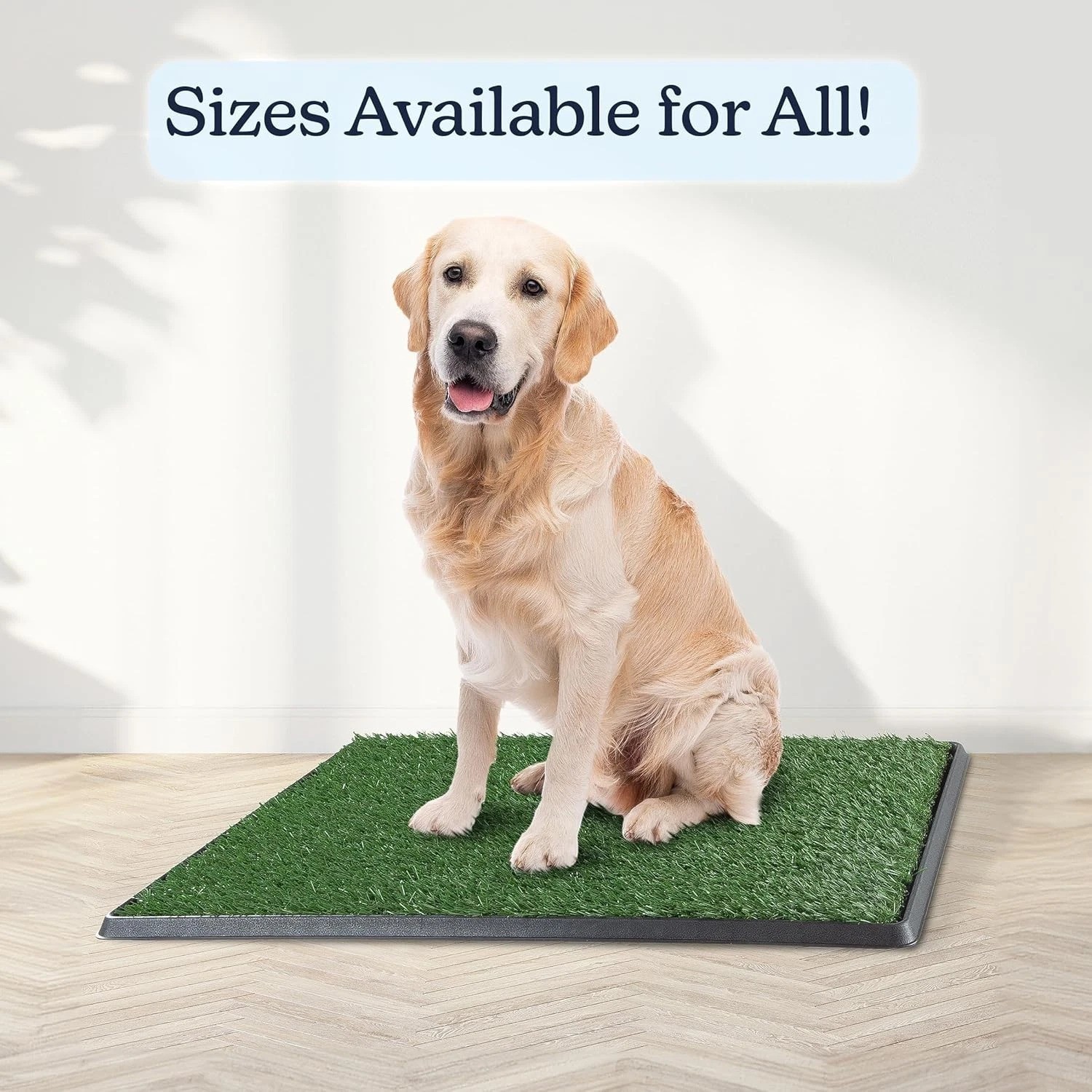 Eco-Friendly 4-Layer Artificial Grass Potty Pad with Collection Tray