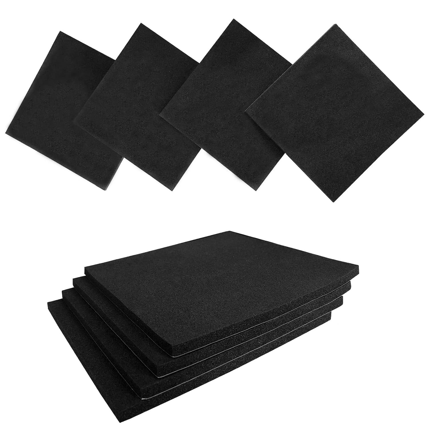 Versatile Neoprene Self-Adhesive Foam Pads 1/4in Thick – 8 Pack Perfect for DIY