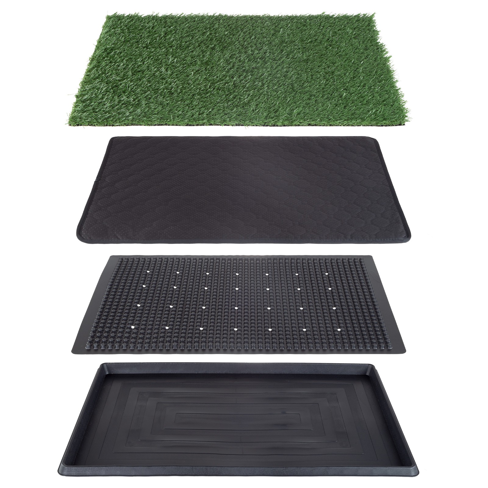 Artificial Grass Puppy Pee Pad Dogs 20×30 4-Layer Training Potty Pad with Tray