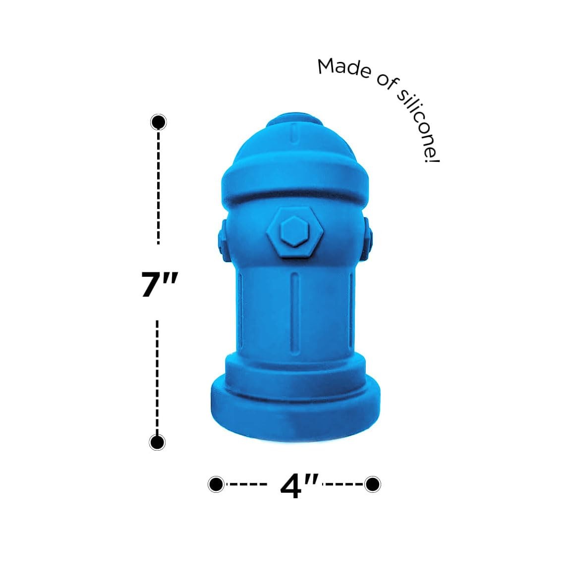 Silicone Potty Training Dog Fire Hydrant | Pee Training for Male Dogs | Blue