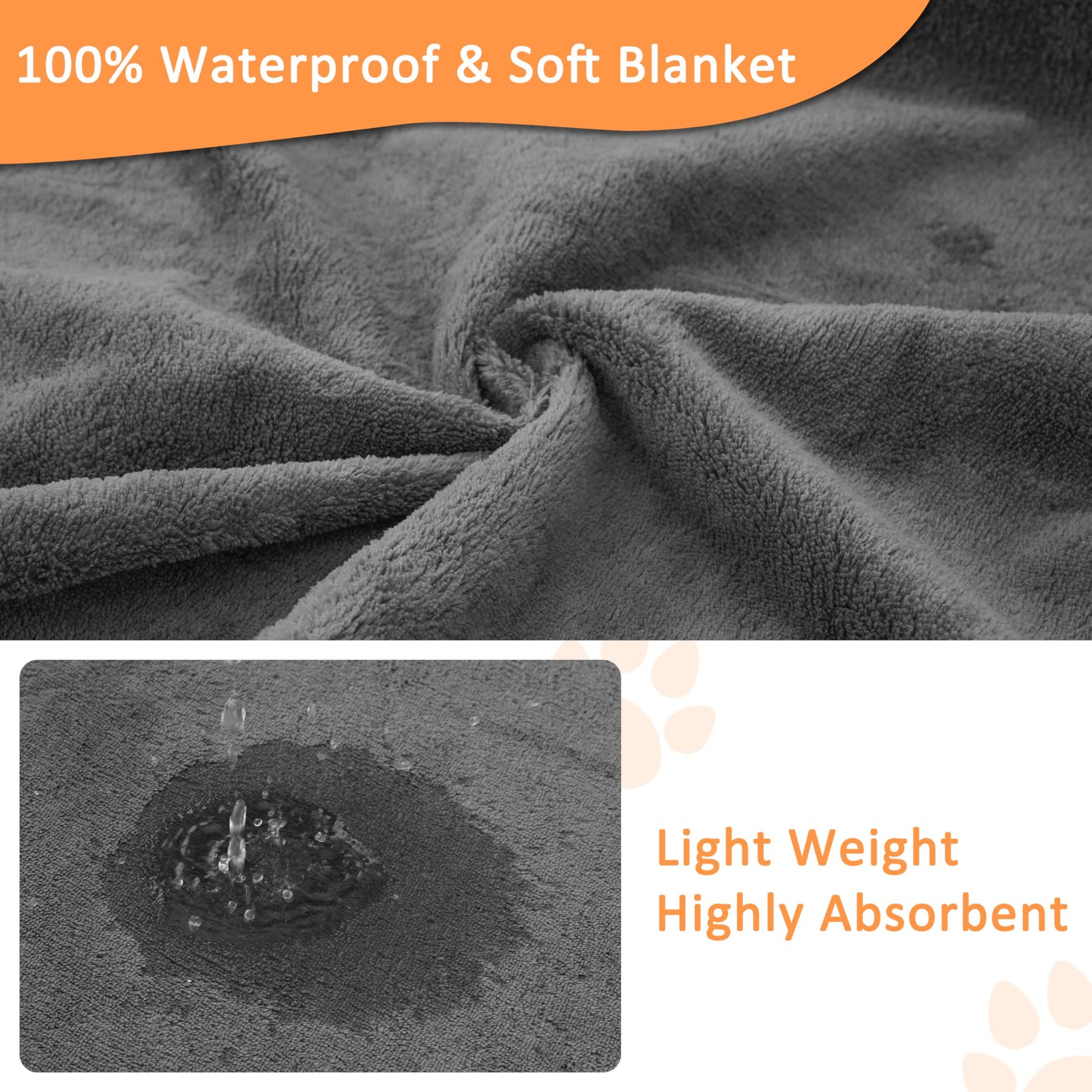 3 PCS Washable Pee Pads Dogs NonSlip Fast Absorbent Waterproof 36×48 In