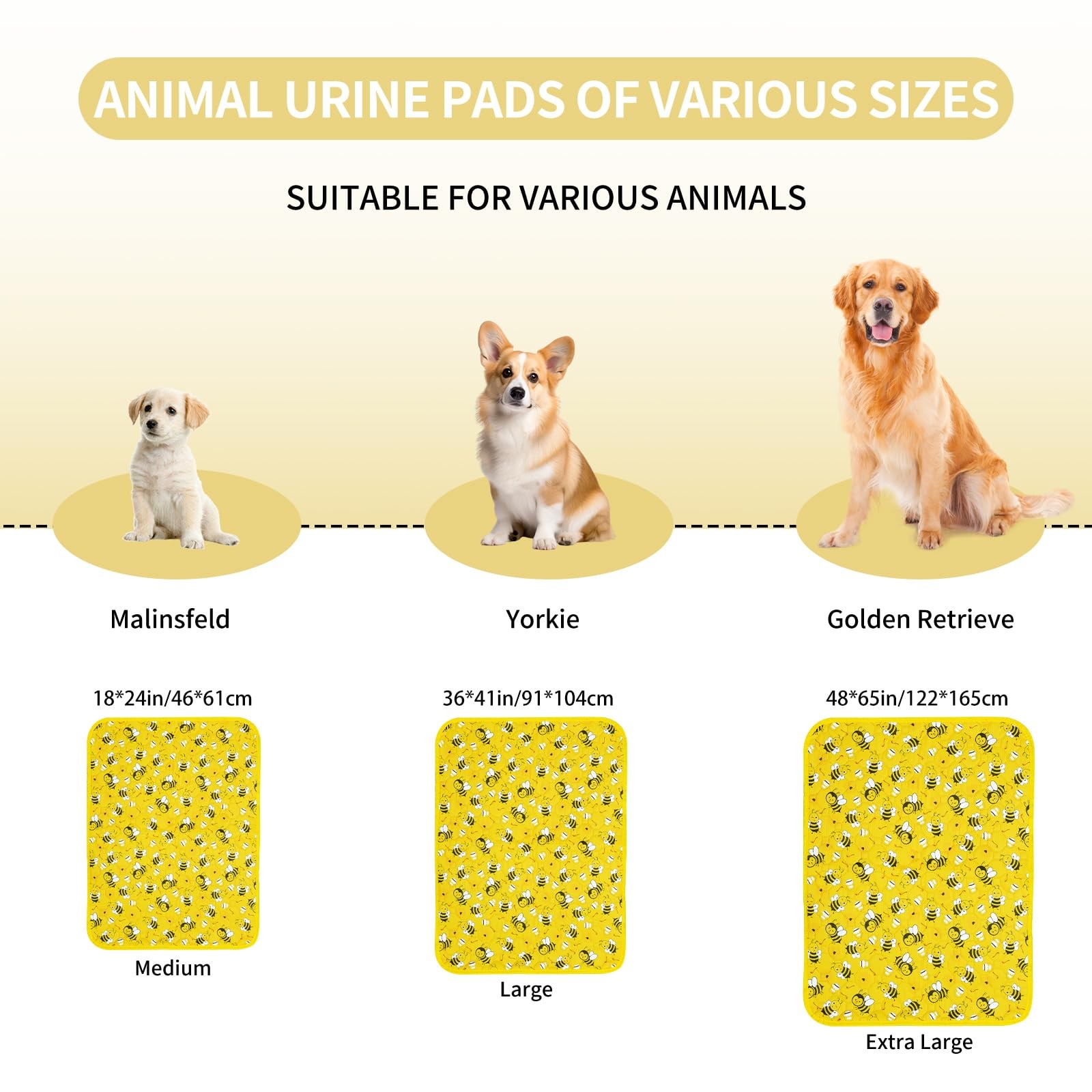 Washable Pee Pads Super-Absorbent Non-Slip Waterproof – Perfect for Potty