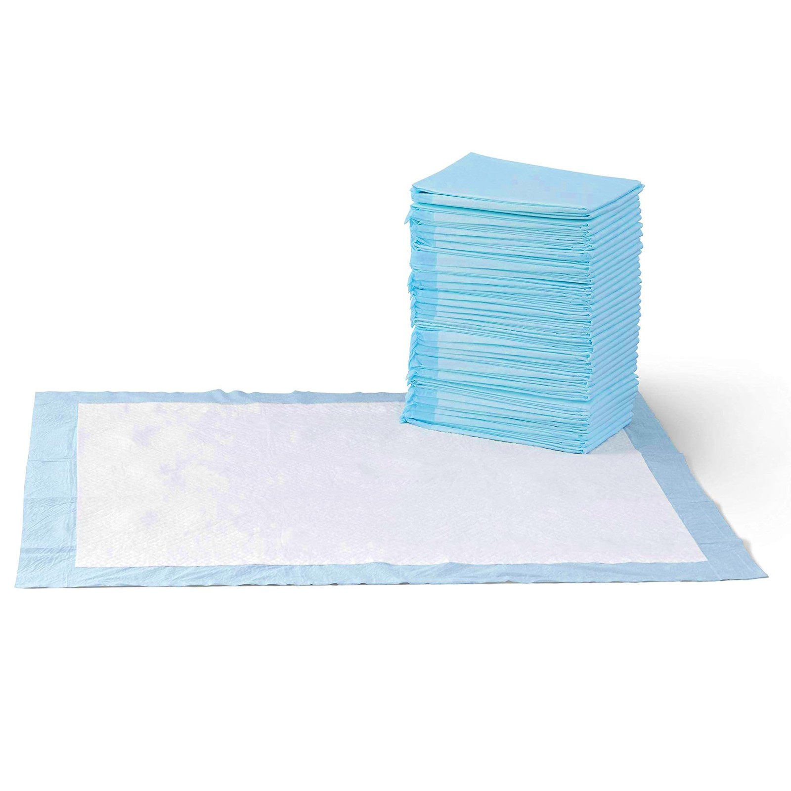 Retailer Basics Leak-Proof Dog Pee Pads X-Large 28×34 Blue White 40-Pack