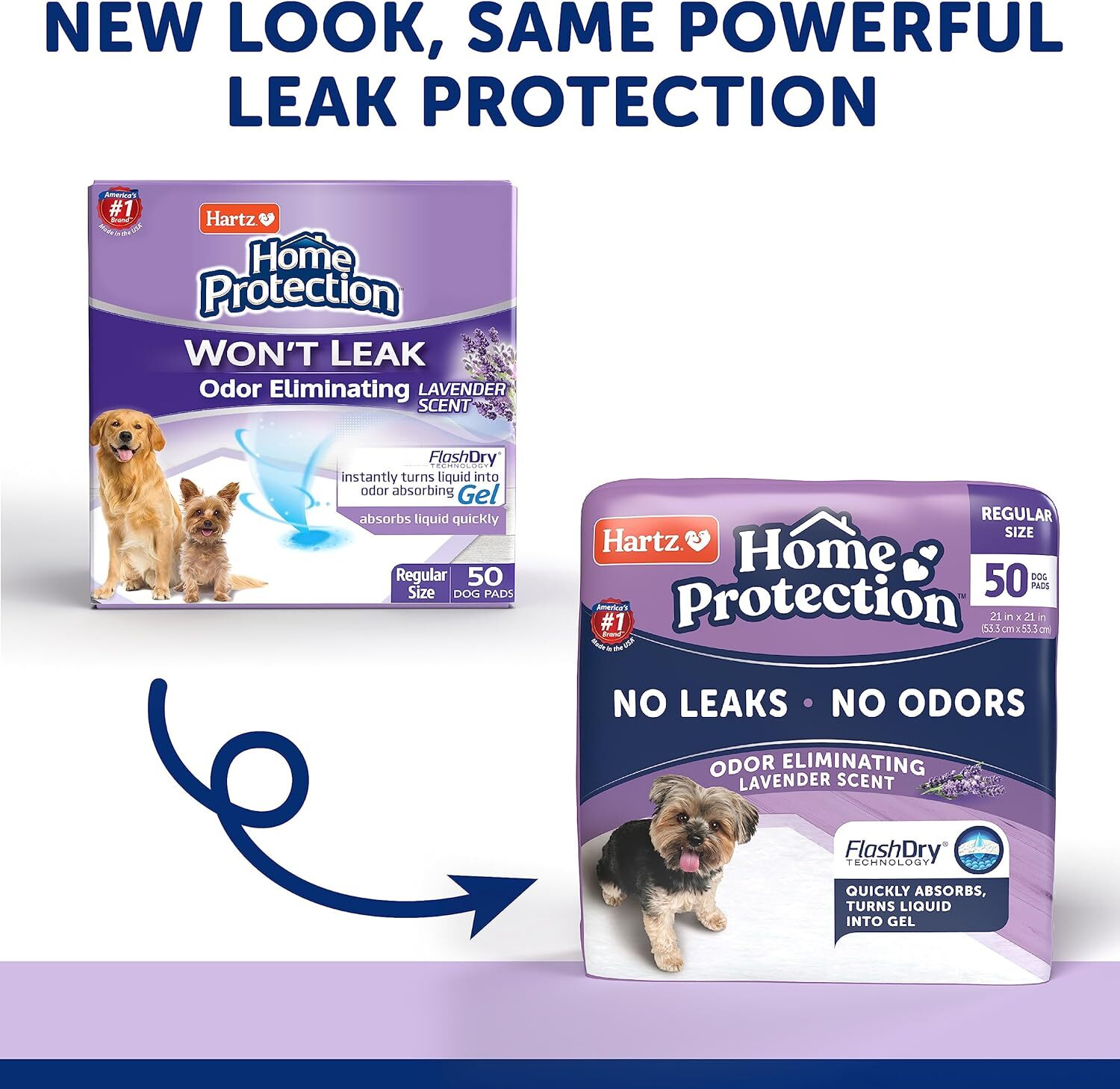 Hartz Home Protection Lavender Scented Dog Pads, 21 x 21 (50 count),