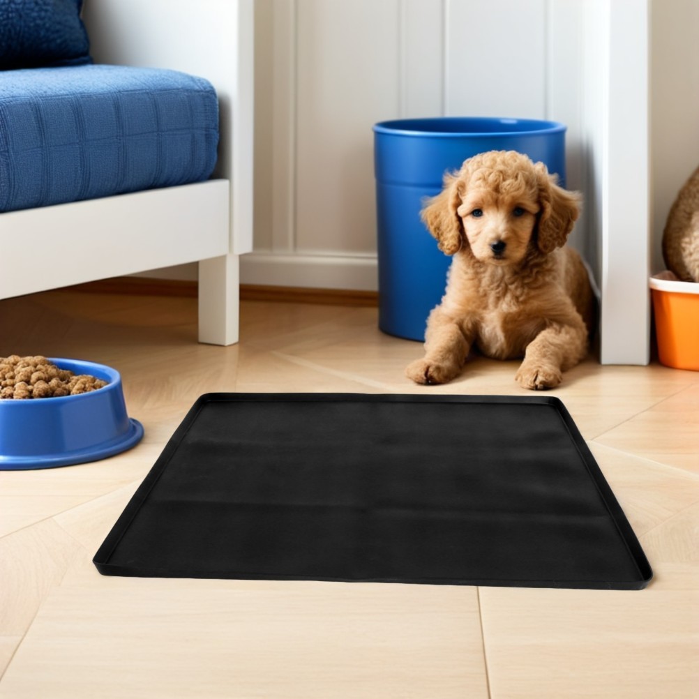Silicone Dog Pee Pad Holder 24×24 in, Non- Leak-Proof Puppy Pad Tray,