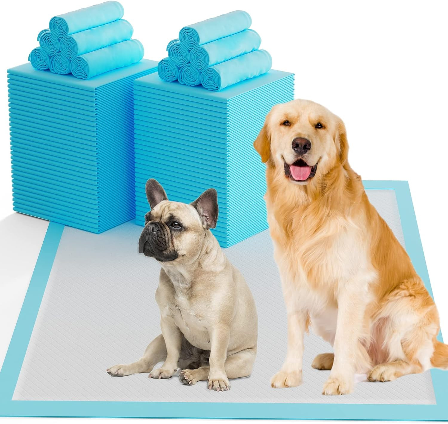60 Count Dog Pee Pads Extra Large,32″X 36″Pet Training Pads,Disposable Pet Potty