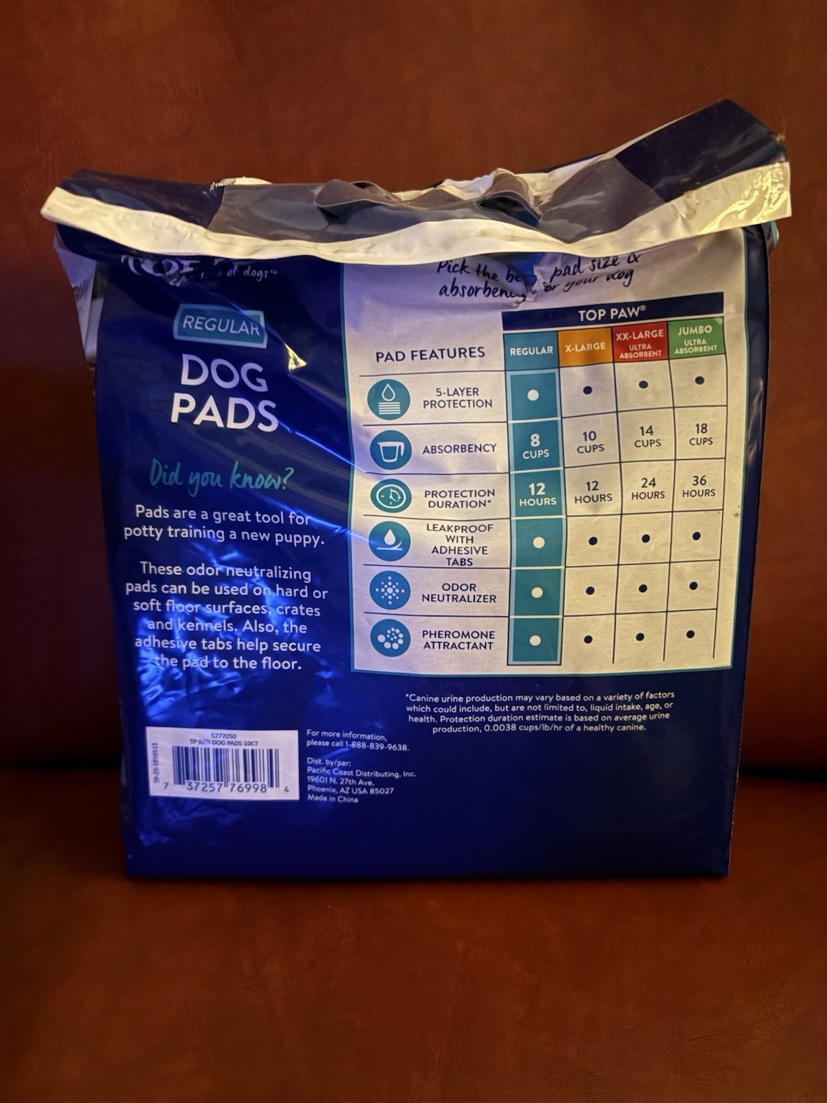 Top Paw XX-Large Dog Pads 50-Count 27.5 in L by 44 in W and Xtra Set of Dog Pads