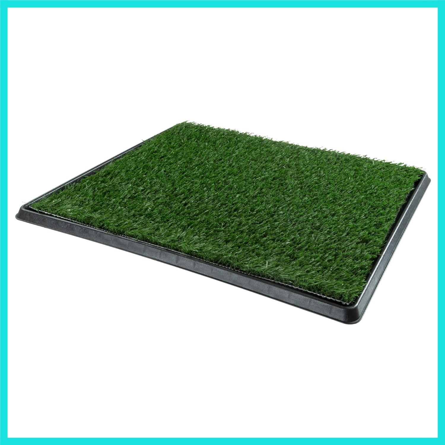 Artificial Grass Puppy Pee Pad with Tray, Reusable Dog Potty Training Mat for…
