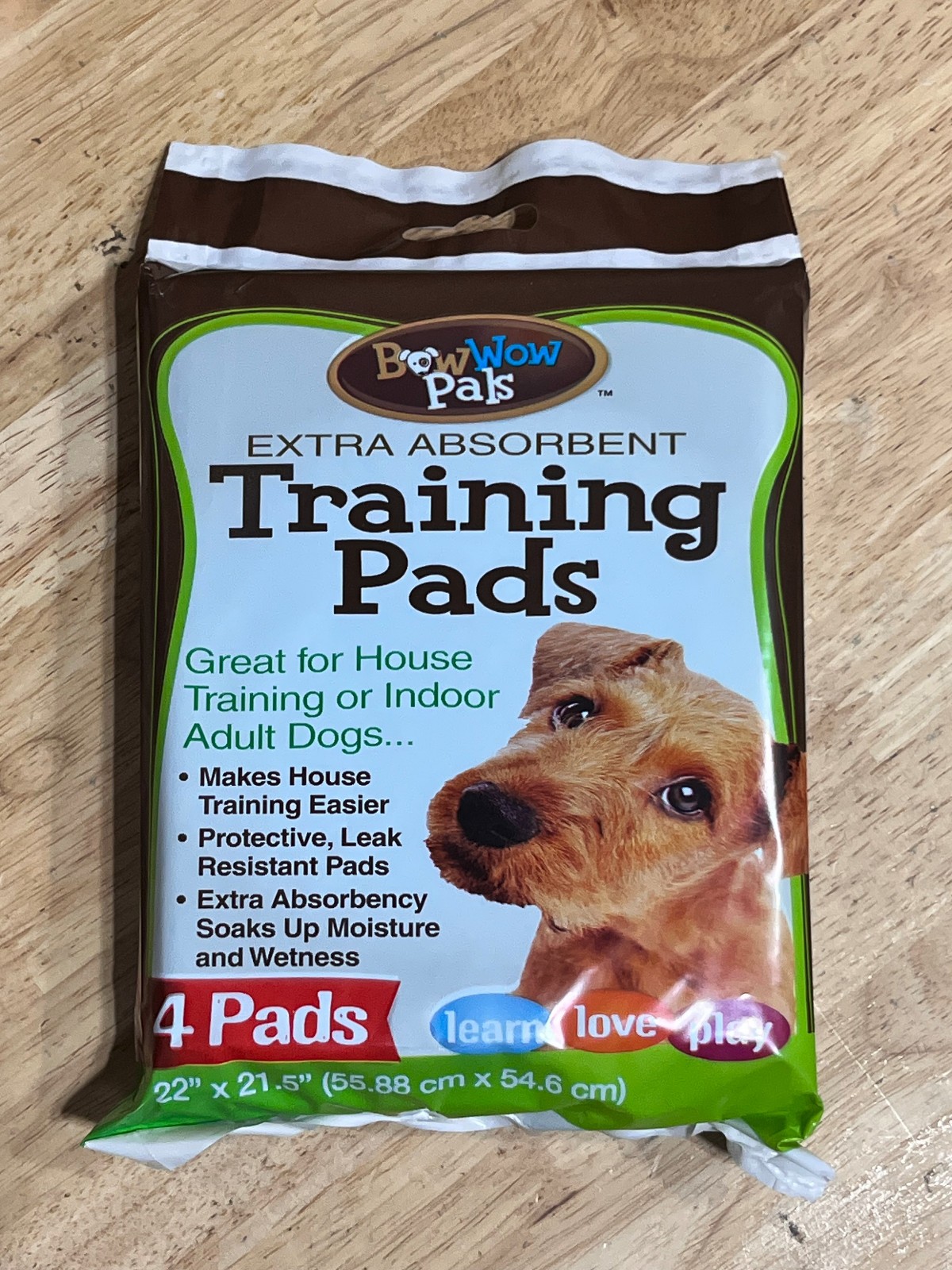 Puppy Bow Wow Extra Absorbent (Puppy or Dog Training Pads) / 24 Pads