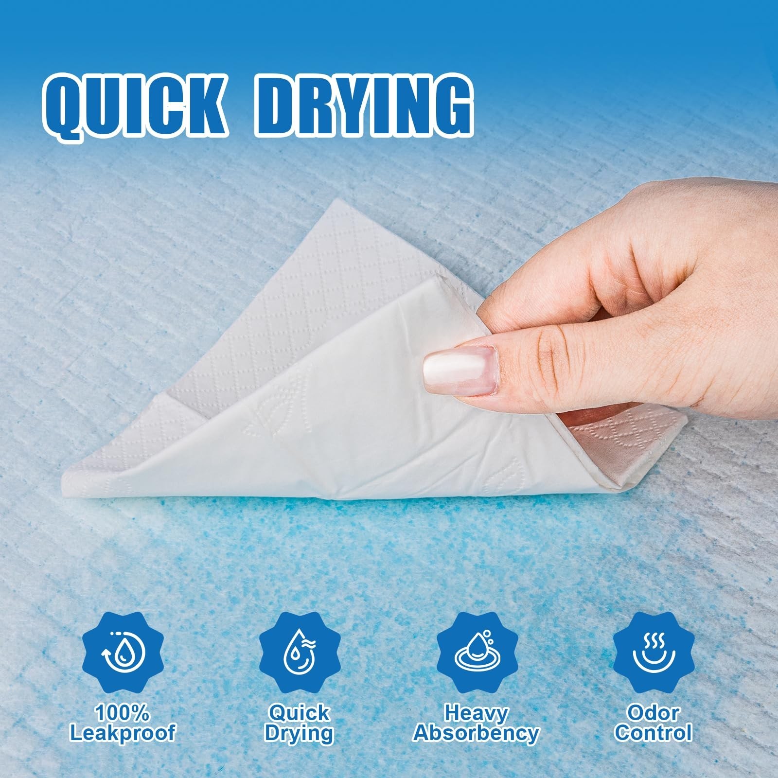 VISRIE Bed Pads Disposable Adult 30” x 36” (50 Count), Super Absorbe