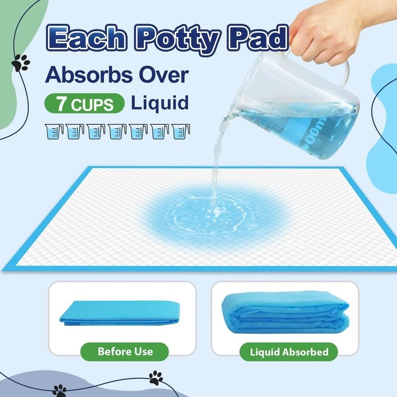 Extra Large Dog Pee Pads Leak Proof Highly Absorbent Training Pads 100 Count New