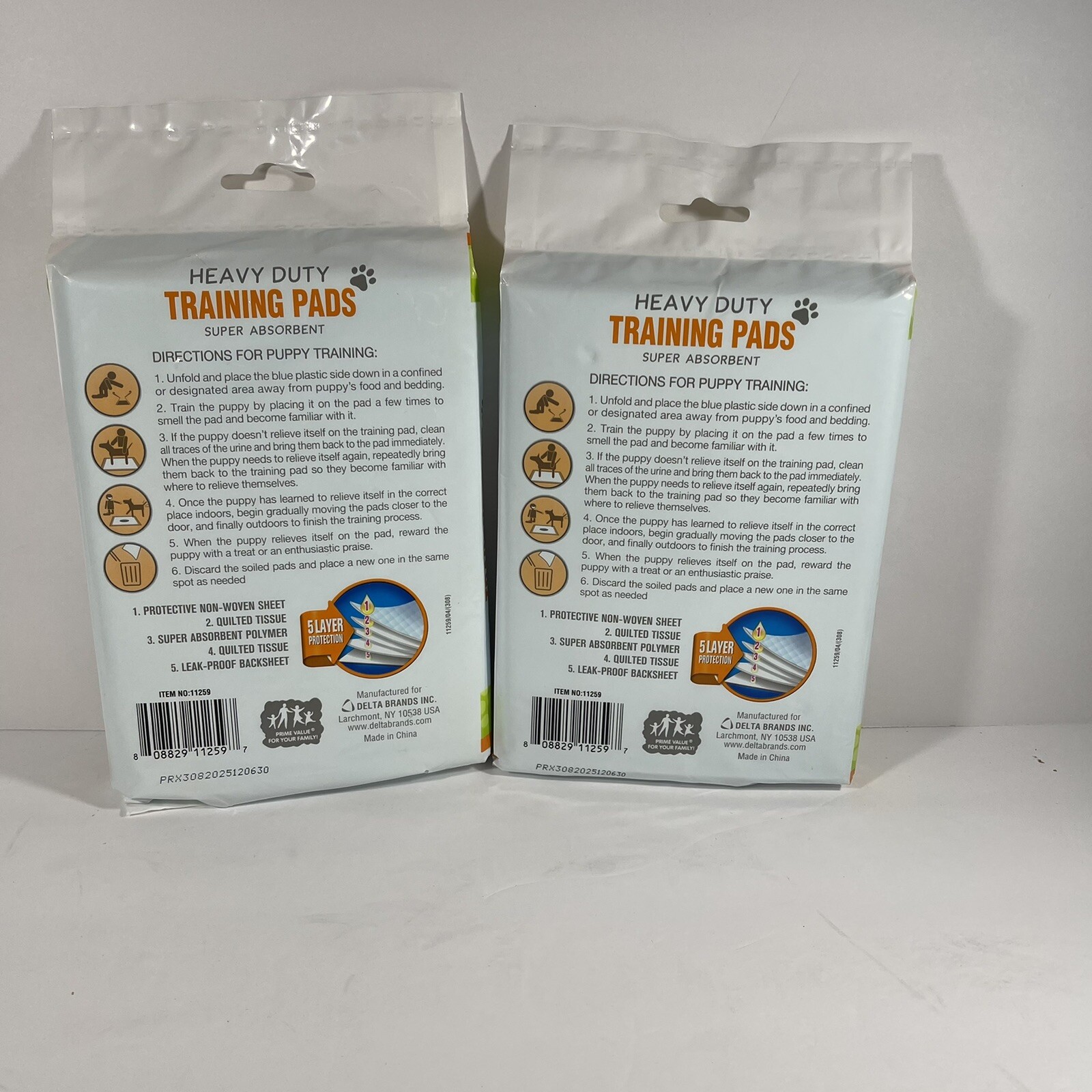 Heavy Duty Pet training pads super absorbent 6 pads (2 packs of 3) NEW