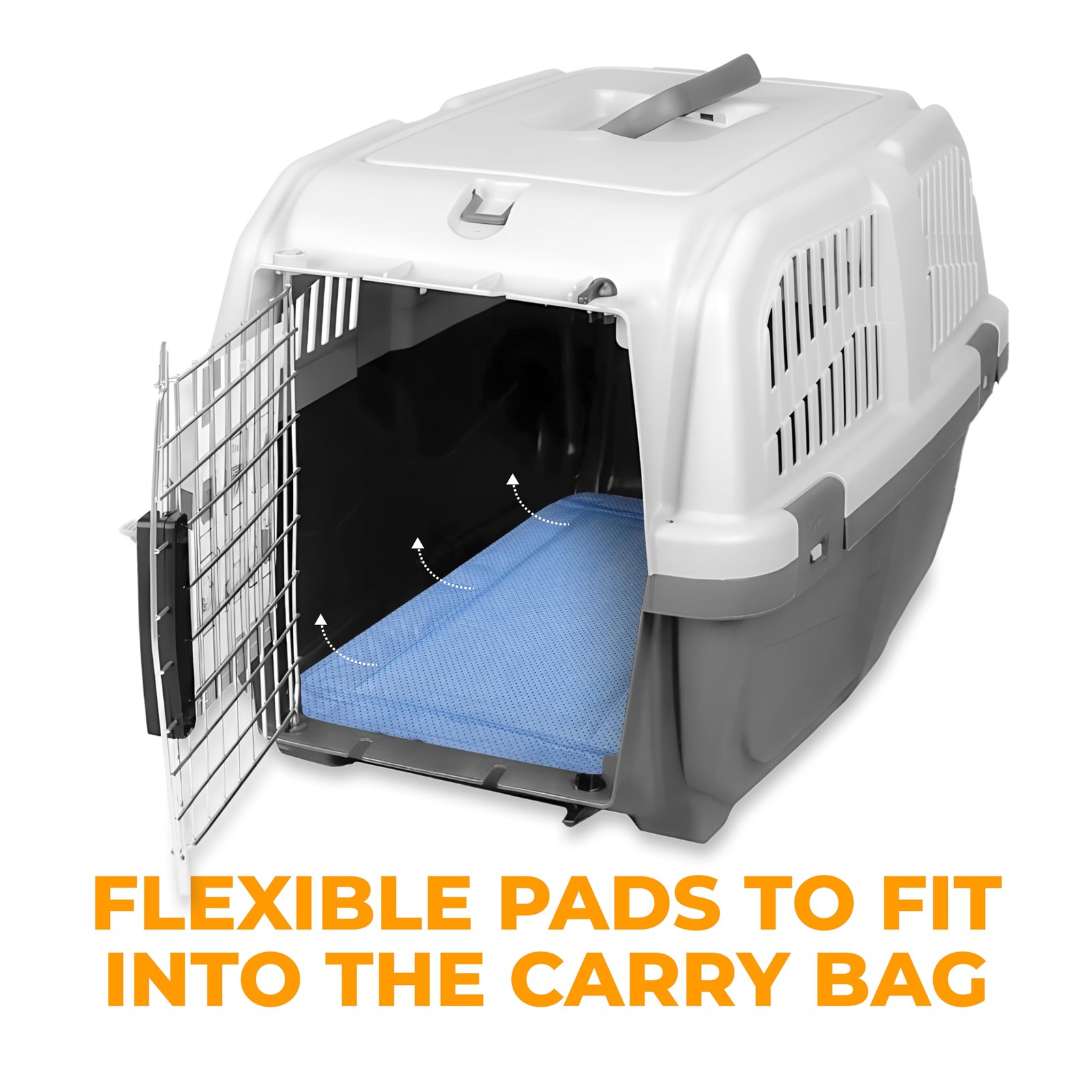 Skywin Pet Carrier Pads, 2 Pack Cat Pad Insert 19.5″ x 2 Pack, Blue