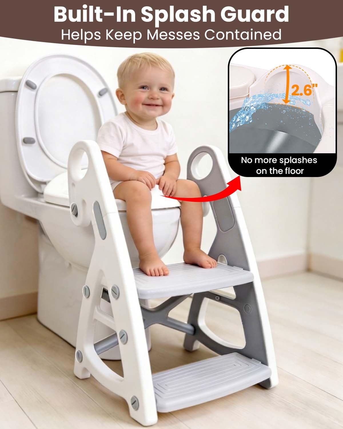 Potty Training Seat, Primlect Upgrade Ultra-Stable Toddler Toilet Seat for Kids