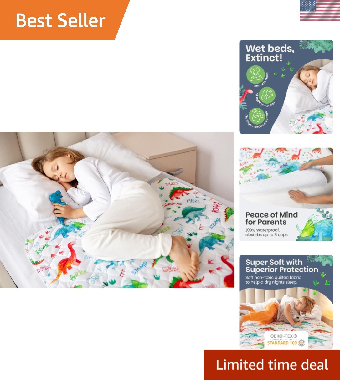 Potty Training Mattress Protector Pee Pads for Kids – Waterproof Toddler Bed …