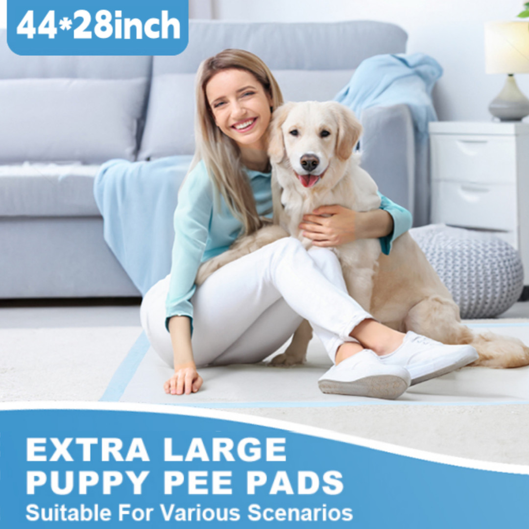 75pcs XXXL 44 X28 Thickened Super Absorbent Leak-Proof Puppy Training Pads