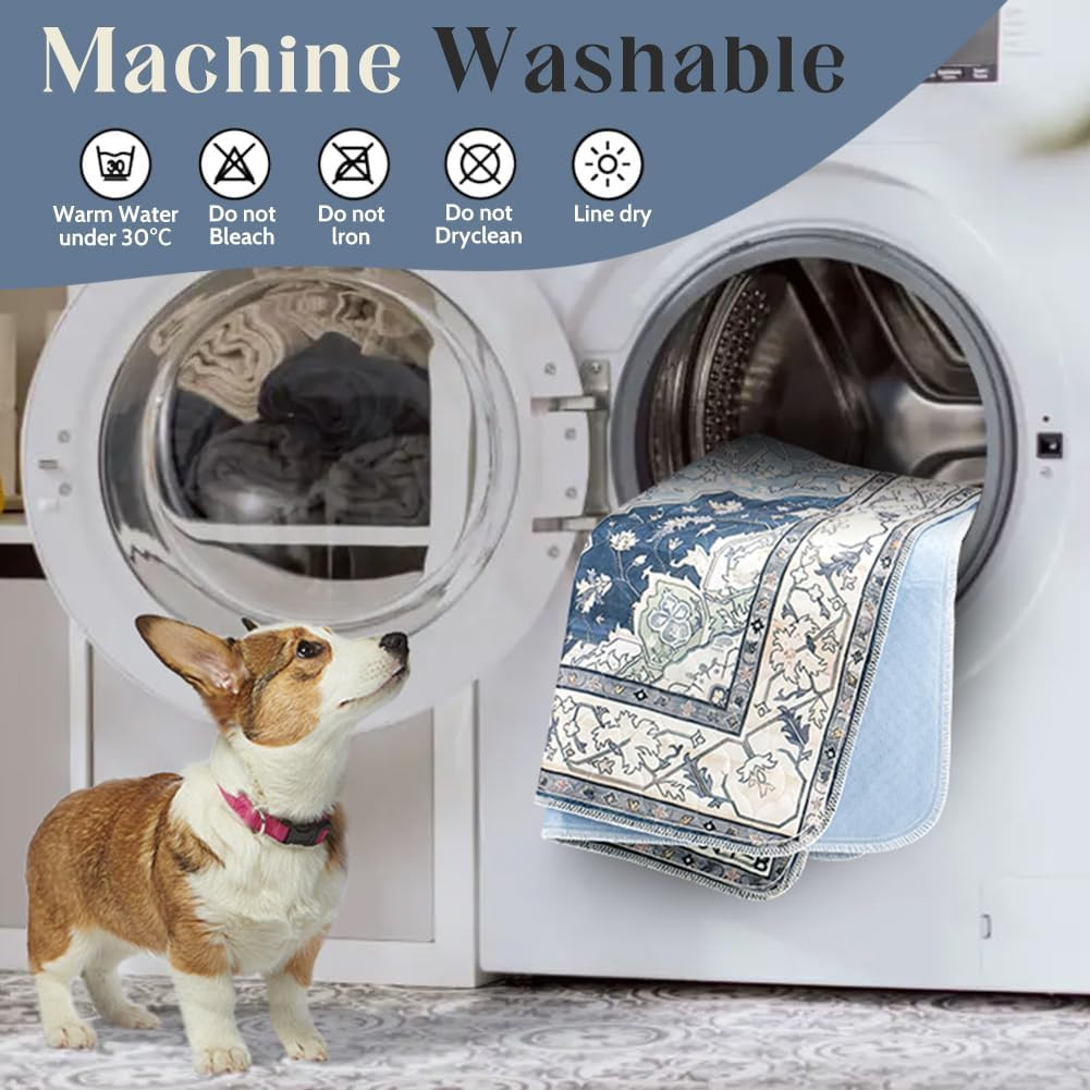 Washable Pee Pads for Dogs 2 Pack Reusable Puppy Training Pads 24″X18″ Super Abs