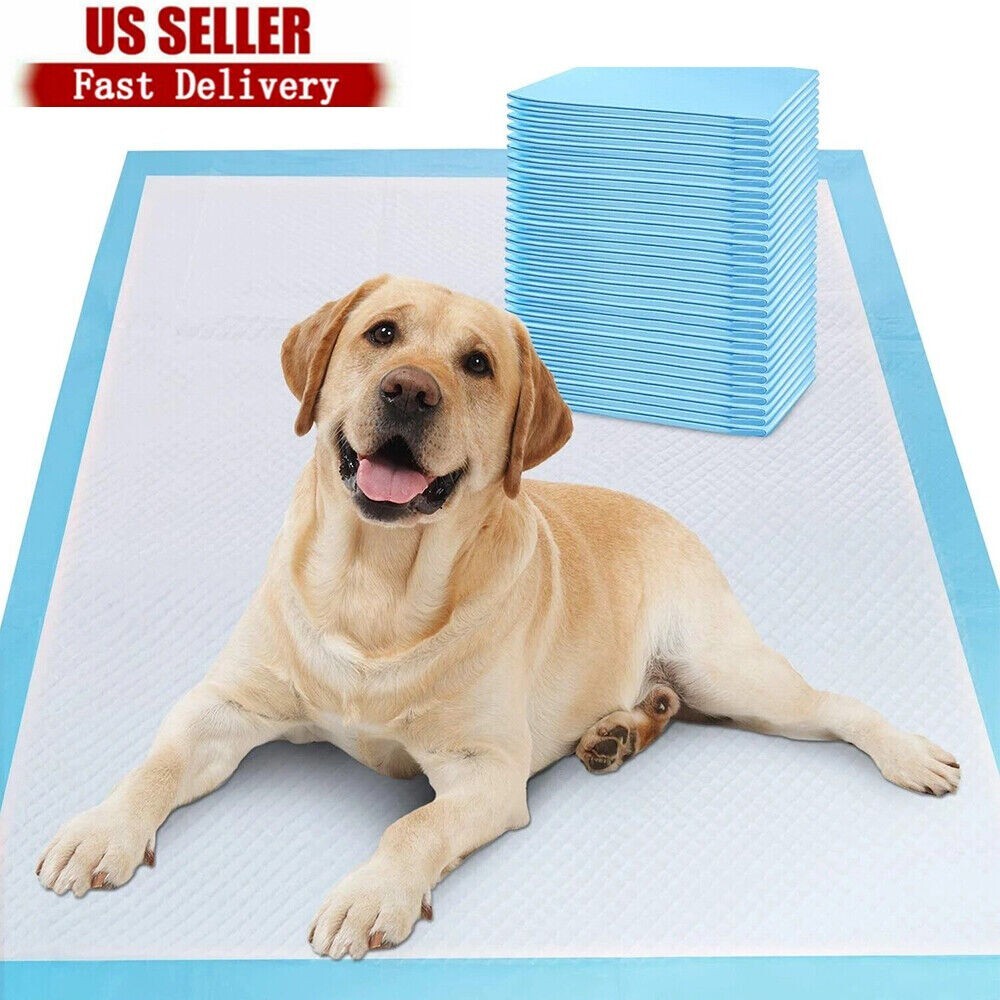 Lot of 500pcs 17in Pet Diaper Dog Training Pee Pads Disposable Nappy Toilet Mat