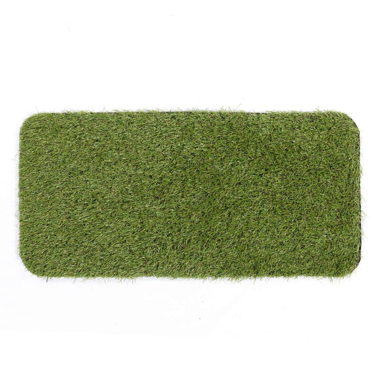 Ottomanson Artificial Grass Puppy Potty 1’3″ x 2’6″ (Pet), Black Tray/Grass