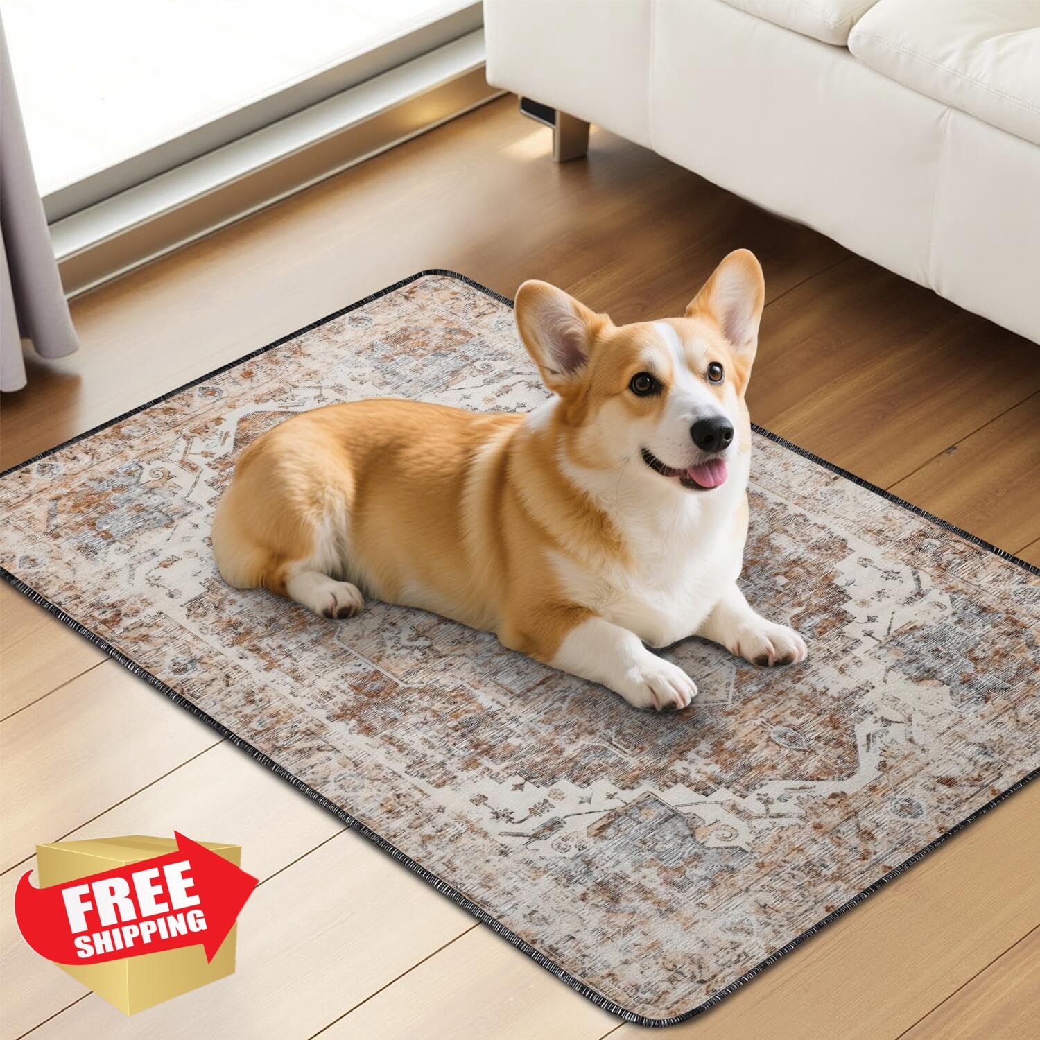 Washable Dog Pee Pads 24×36 2 Pack Reusable Puppy Training Mat