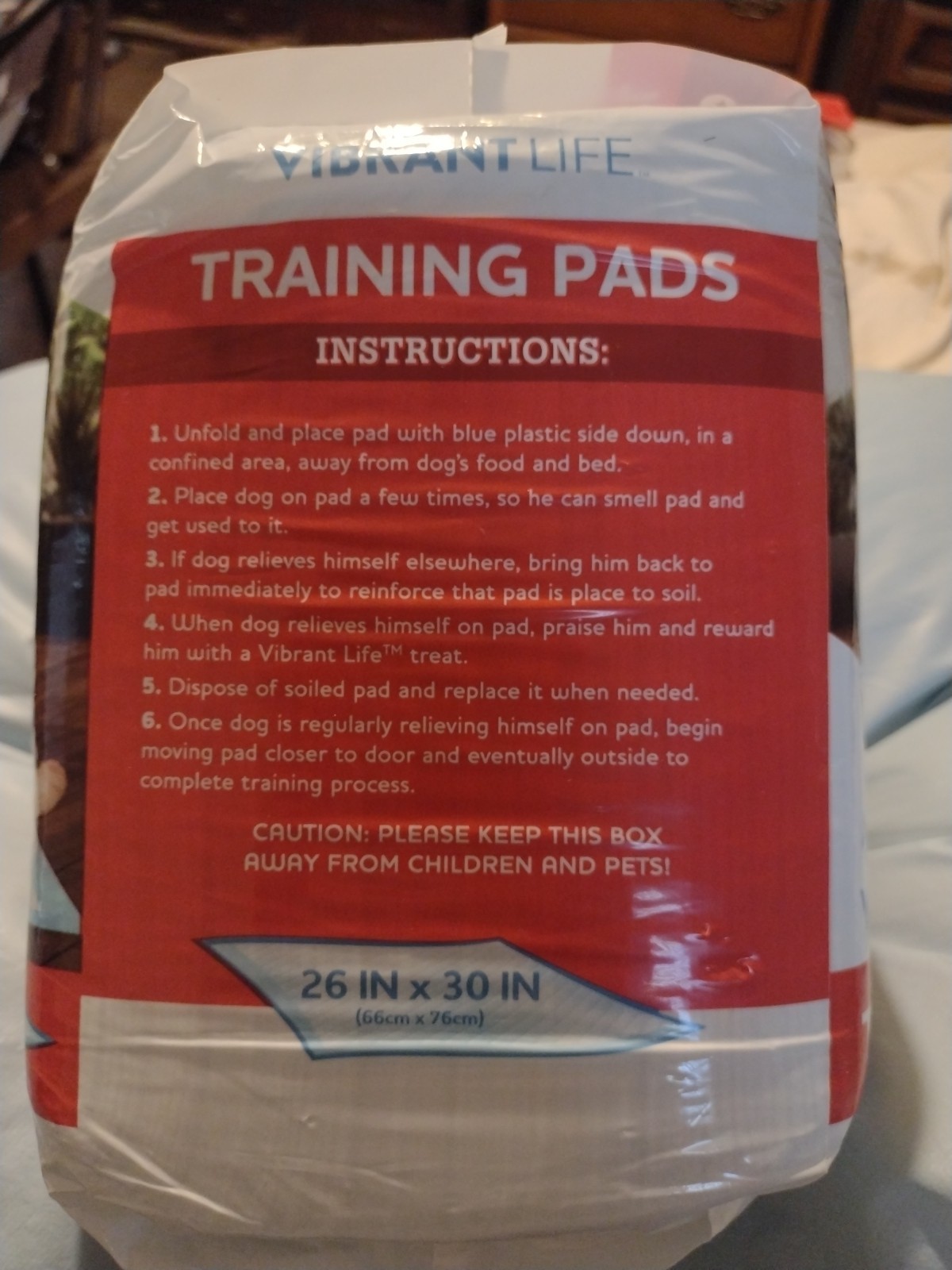 Vibrant Life Dog Training Pads 26×30 Xl 30 CT