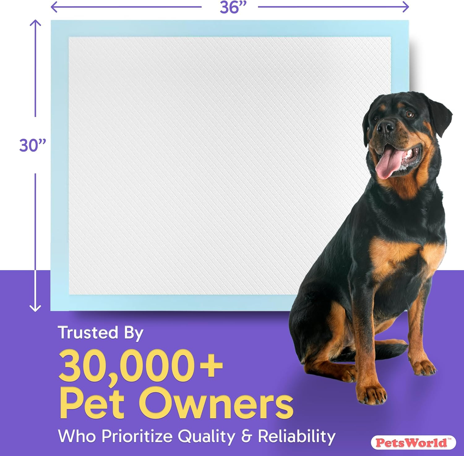 Extra Large Potty Pads for Dogs, Odor Eliminating 30″ X 36″, 150 Count Pee Pads