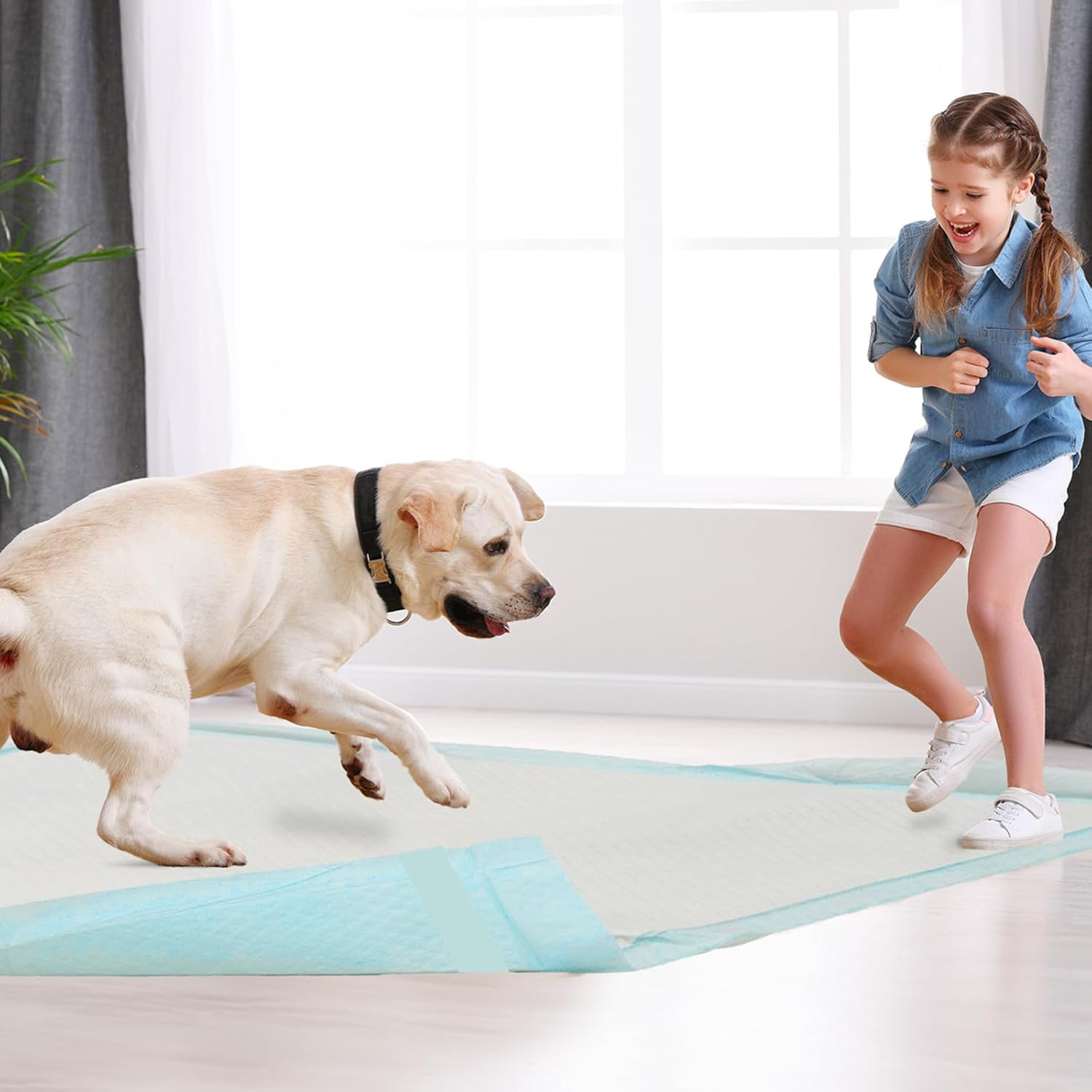 Dog Pee Pads 22″X23″ , 30 Count Disposable Puppy Pads Pee Pads for Dogs, Pet Tra